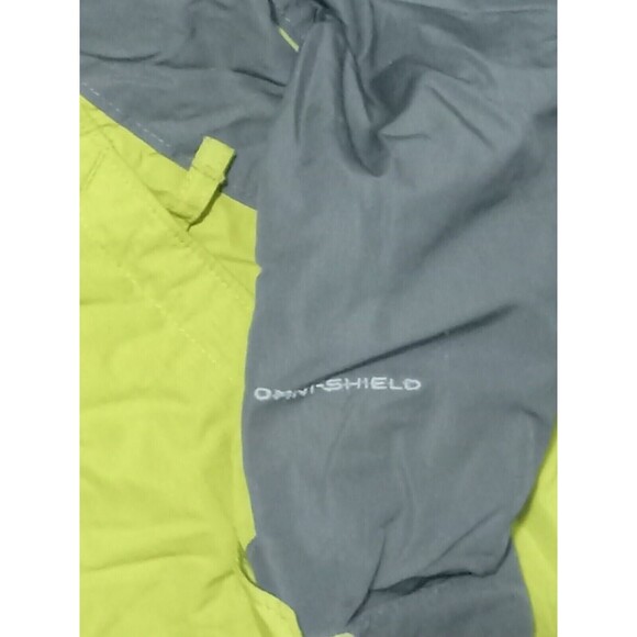 Columbia Omni Shield Windbreaker Womens Small Green Gray Full Zip Hooded - Picture 5 of 11